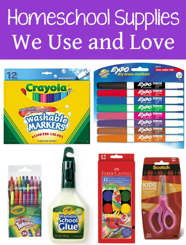 Homeschool Supplies We Use and Love